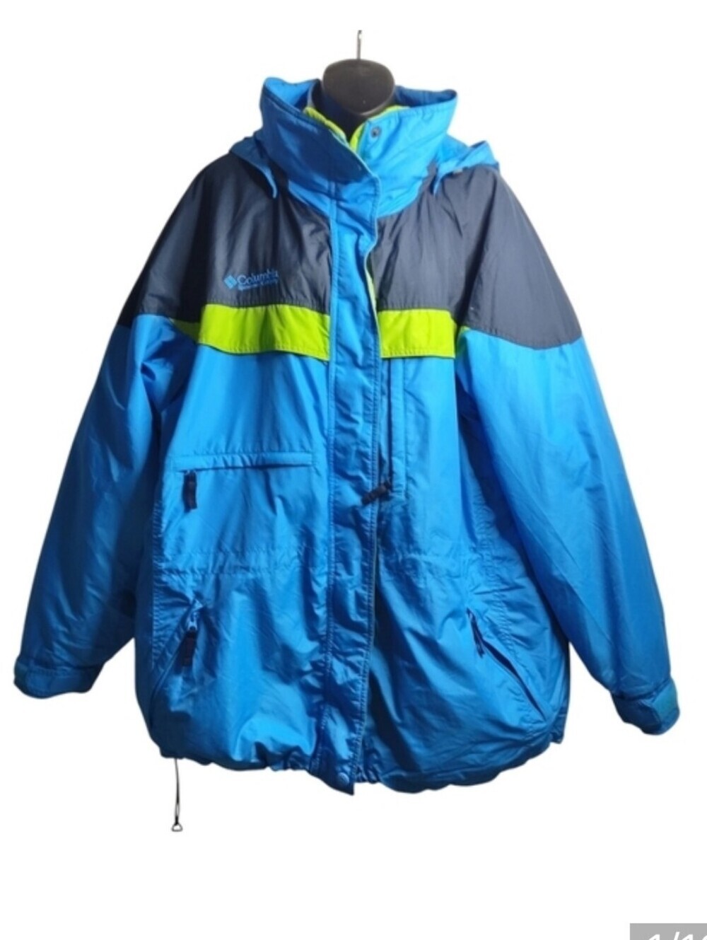 Columbia Women's 3-in-1 Jacket Blue Size XL Full Zip Removable Liner Insulated